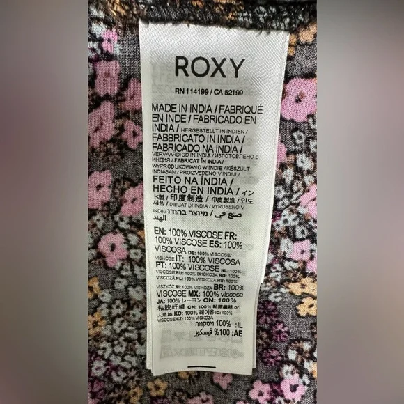 Roxy Sweetest Shores Puff Sleeve Women’s Dress Size L - Picture 7 of 7